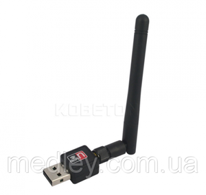 WiFi USB адаптер сетевая карта Wireless LAN 802.11 b/g/n  до 150Mbps с антенной 2dBi